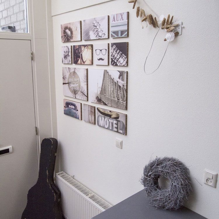 Nieuwe muurtrend: ogu fotocollage behang: ideëen, tips en de ... Muurdecoratie lijsten woonkamer