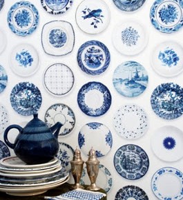 Oer Hollands Delfts blauw behang Oer Hollands Delfts blauw behang