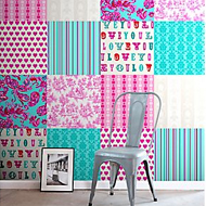 ColorwallXL turquoise en roze