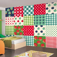 patchwork groen blauw