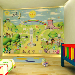Rijmpjesbehang voor de baby- en kinderkamer Rijmpjesbehang voor de baby- en kinderkamer