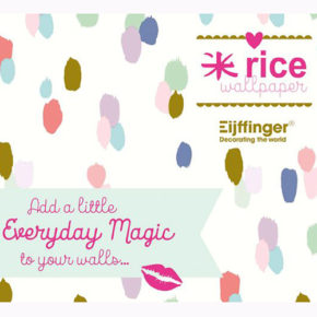 Unieke samenwerking Eijffinger en Rice wallpaper Unieke samenwerking Eijffinger en Rice wallpaper
